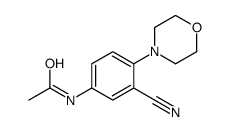 N-(3-cyano-4-morpholin-4-ylphenyl)acetamide结构式