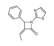 3-ethylidene-4-phenyl-1-(1,3-thiazol-2-yl)azetidin-2-one结构式