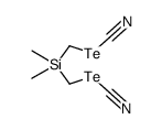 dimethylbis(tellurocyanatomethyl)silane Structure