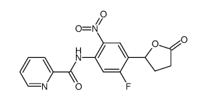 N-(5-fluoro-2-nitro-4-(5-oxotetrahydrofuran-2-yl)phenyl)pyridine-2-carboxamide Structure