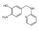 2-amino-5-[(pyridin-2-ylamino)methyl]phenol结构式