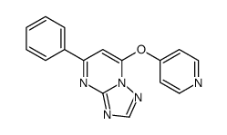 5-phenyl-7-pyridin-4-yloxy-[1,2,4]triazolo[1,5-a]pyrimidine结构式