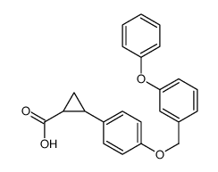 2-[4-[(3-phenoxyphenyl)methoxy]phenyl]cyclopropane-1-carboxylic acid结构式