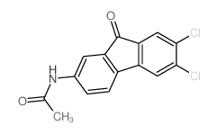 Acetamide,N-(6,7-dichloro-9-oxo-9H-fluoren-2-yl)-结构式