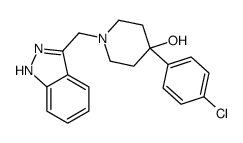 4-(4-chlorophenyl)-1-(2H-indazol-3-ylmethyl)piperidin-4-ol结构式