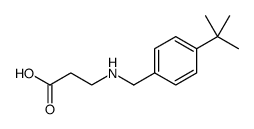 β-Alanine, N-[[4-(1,1-dimethylethyl)phenyl]methyl] Structure