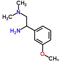 N-[2-amino-2-(3-methoxyphenyl)ethyl]-N,N-dimethylamine结构式