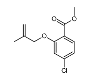 methyl 4-chloro-2-[(2-methylprop-2-en-1-yl)oxy]benzoate Structure