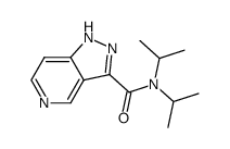 N,N-diisopropyl-1H-pyrazolo[4,3-c]pyridine-3-carboxamide结构式