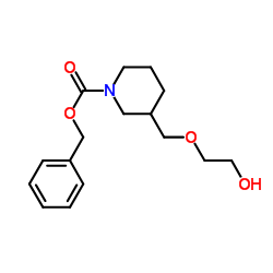 Benzyl 3-[(2-hydroxyethoxy)methyl]-1-piperidinecarboxylate Structure