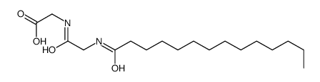 2-[[2-(tetradecanoylamino)acetyl]amino]acetic acid Structure