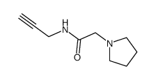 N-(prop-2-ynyl)-2-(pyrrolidin-1-yl)acetamide Structure