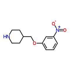 4-[(3-Nitrophenoxy)methyl]piperidine Structure