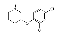 3-(2,4-Dichlorophenoxy)piperidine结构式