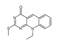 10-ethyl-2-(methylthio)pyrimido[4,5-b]quinolin-4(10H)-one结构式