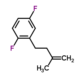 1,4-Difluoro-2-(3-methyl-3-buten-1-yl)benzene结构式