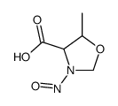 4-Oxazolidinecarboxylicacid,5-methyl-3-nitroso-(9CI) Structure