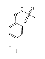 N-methanesulfonyl-O-(4-tert-butylphenyl)hydroxylamine结构式