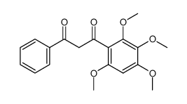 1-phenyl-3-(2,3,4,6-tetramethoxy-phenyl)-propane-1,3-dione结构式