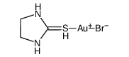 gold(I)-imidazoline-2-thione bromide Structure