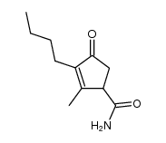 2-Cyclopentene-1-carboxamide,3-butyl-2-methyl-4-oxo- structure