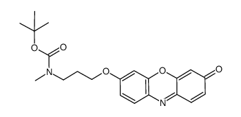 tert-butyl-methyl-(3-(3-oxo-3H-phenoxazin-7-yloxy)propyl)carbamate结构式