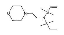 N-(ethyldimethylsilyl)-N-(dimethyl(vinyl)silyl)-2-morpholinoethanamine结构式