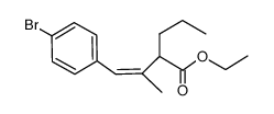 Ethyl 4-(4'-bromophenyl)-3-methyl-2-propyl-3(Z)-butenoate结构式