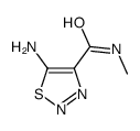 1,2,3-Thiadiazole-4-carboxamide,5-amino-N-methyl-(9CI) Structure