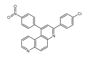 3-(4-chlorophenyl)-1-(4-nitrophenyl)-4,7-phenanthroline Structure