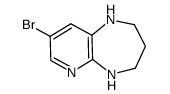 8-bromo-2,3,4,5-tetrahydro-1H-pyrido[2,3-b][1,4]diazepine Structure