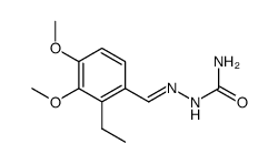 2-ethyl-3,4-dimethoxy-benzaldehyde-semicarbazone结构式