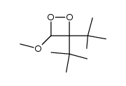 3,3-di-tert-butyl-4-methoxy-1,2-dioxetane结构式