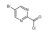 5-Bromo-pyrimidine-2-carbonyl chloride结构式