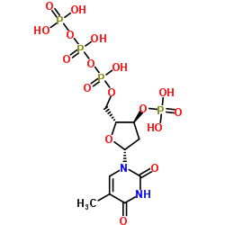 Thymidine 3'-(dihydrogen phosphate) 5'-(tetrahydrogen triphosphate) Structure