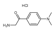 2-amino-4'-dimethylaminoacetophenone hydrochloride结构式