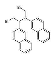 2-(1,4-dibromo-3-naphthalen-2-ylbutan-2-yl)naphthalene结构式