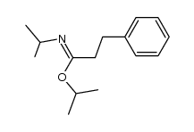 isopropyl N-isopropyl-3-phenylpropanimidate结构式