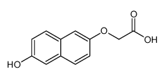 2-[(6-Hydroxy-2-naphthalenyl)oxy]acetic Acid structure