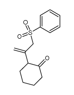 2-(3-(phenylsulfonyl)prop-1-en-2-yl)cyclohexanone结构式