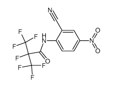 2'-cyano-4'-nitro-2,3,3,3-tetrafluoro-2-(trifluoromethyl)propionanilide结构式