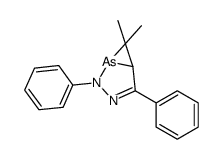 6,6-dimethyl-2,4-diphenyl-3,4-diaza-5-arsabicyclo[3.1.0]hex-2-ene Structure