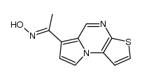 oxime de l'acetyl-6 pyrrolo[1,2-a]thieno[2,3-e]pyrazine Structure