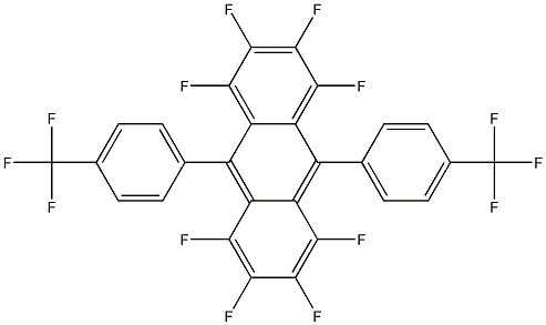 1,2,3,4,5,6,7,8-Octafluoro-9,10-bis[4-(trifluoromethyl)phenyl]anthracene结构式