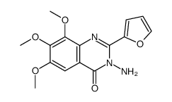 4(3H)-Quinazolinone,3-amino-2-(2-furyl)-6,7,8-trimethoxy- (6CI) structure