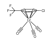 tricarbonyl(p-(trifluoromethyl)chlorobenzene)chromium Structure