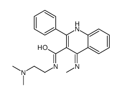 N-[2-(dimethylamino)ethyl]-4-(methylamino)-2-phenylquinoline-3-carboxamide结构式