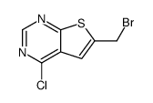 6-(bromomethyl)-4-chlorothieno[2,3-d]pyrimidine Structure