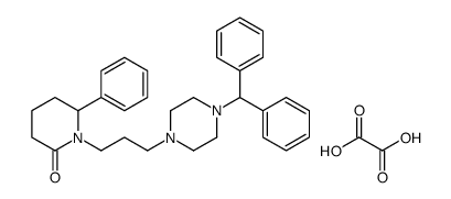1-[3-(4-benzhydrylpiperazin-1-yl)propyl]-6-phenylpiperidin-2-one,oxalic acid Structure
