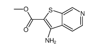 Thieno[2,3-c]pyridine-2-carboxylic acid, 3-amino-, methyl ester (9CI) Structure